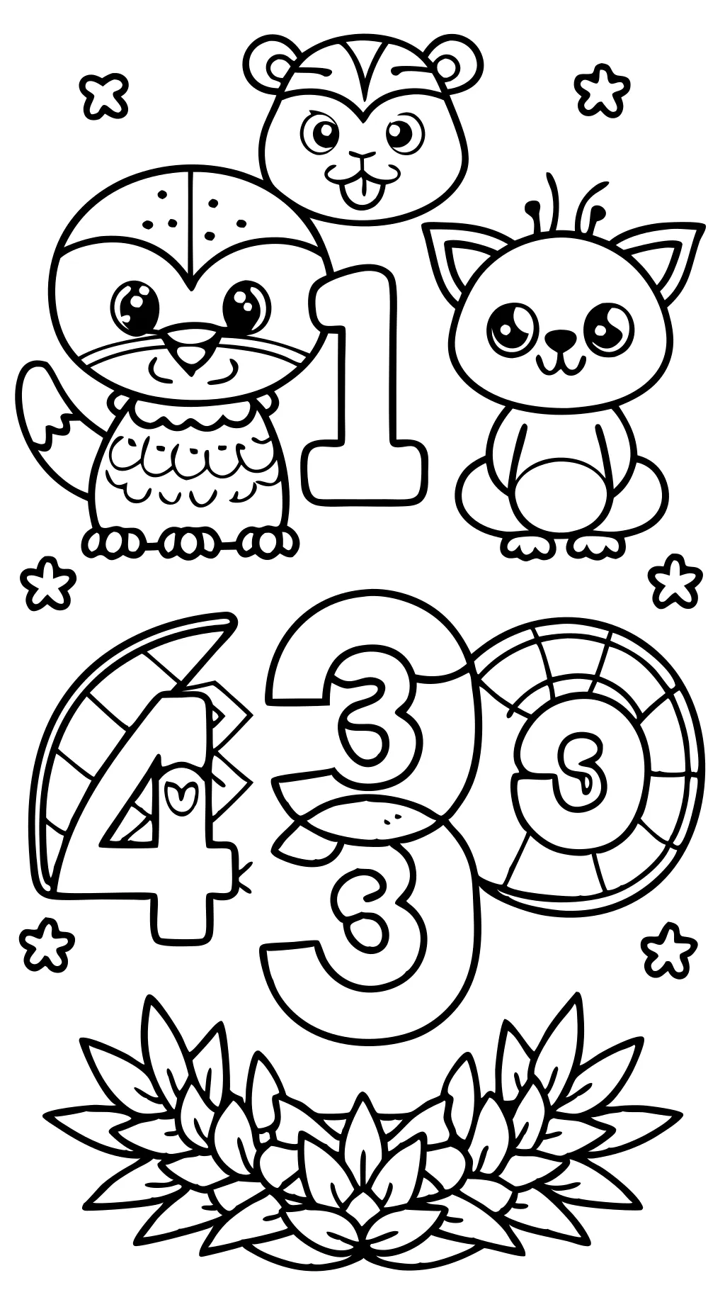 free color by number pages